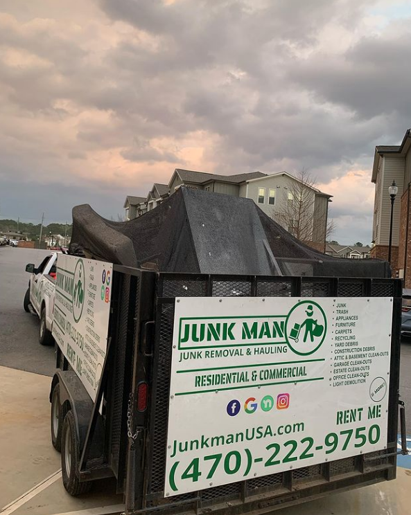 Junk Man Junk removal and Hauling providing a client with apartment clean out service. The best junk removal services in the Metro Atlanta area